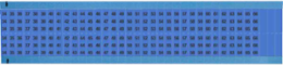 Wire Marker Card - Repositionable Vinyl Cloth, Legend 34 to 66, Blue on Black