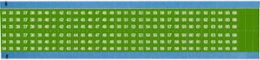 Wire Marker Card - Repositionable Vinyl Cloth, Legend 34 to 66, Green on White
