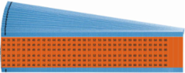 Wire Marker Card - Repositionable Vinyl Cloth, Legend 34 to 66, Black on Orange
