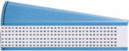 Wire Marker Card - Repositionable Vinyl Cloth, Legend 34 to 66, Black on White
