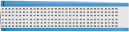 Wire Marker Card - Repositionable Vinyl Cloth, Legend 34 to 66, Black on White, Value Pack