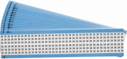 Wire Marker Card - Repositionable Vinyl Cloth, Legend 34