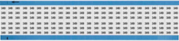 Solid Numbers Scored Wire Marker Card, 349, Black on White