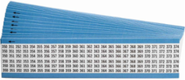 Wire Marker Card - Repositionable Vinyl Cloth, Legend 350 to 374