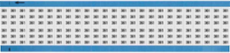 Solid Numbers Scored Wire Marker Card, 361, Black on White