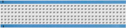 Solid Numbers Scored Wire Marker Card, 37, Black on White