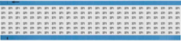 Solid Numbers Scored Wire Marker Card, 371, Black on White