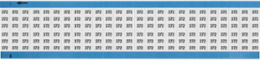Solid Numbers Scored Wire Marker Card, 372, Black on White