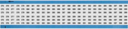 Wire Marker Card - Repositionable Vinyl Cloth, Legend 375 to 399
