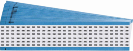 Wire Marker Card - Repositionable Vinyl Cloth, Legend 390