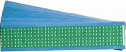 Numbers on Color Backgrounds Wire Markers, White on Green, Legend 4