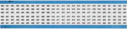 Wire Marker Card - Repositionable Vinyl Cloth, Legend 400 to 424