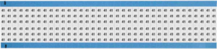 Solid Numbers Scored Wire Marker Card, 41, Black on White