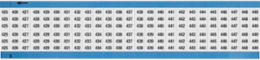 Wire Marker Card - Repositionable Vinyl Cloth, Legend 425 to 449