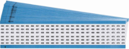 Wire Marker Card - Repositionable Vinyl Cloth, Legend 450 to 474