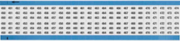 Wire Marker Card - Repositionable Vinyl Cloth, Legend 450 to 474