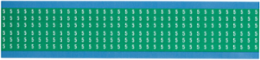 Solid Numbers Scored Wire Marker Card, 5, Black on White