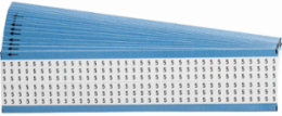 Solid Numbers Wire Marker Card, 5, Black on White