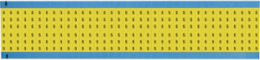 Solid Numbers Scored Wire Marker Card, 5, Cloth, Black on Yellow