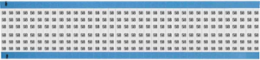 Solid Numbers Scored Wire Marker Card, 58, Black on White