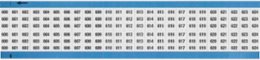 Wire Marker Card - Repositionable Vinyl Cloth, Legend 600 to 624