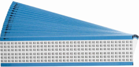 Wire Marker Card - Repositionable Vinyl Cloth, Legend 61