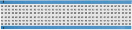 Solid Numbers Scored Wire Marker Card, 62, Black on White