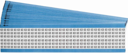 Wire Marker Card - Repositionable Vinyl Cloth, Legend 63
