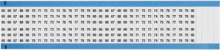 Wire Marker Card - Repositionable Vinyl Cloth, Legend 65 to 80