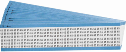 Wire Marker Card - Repositionable Vinyl Cloth, Legend 65