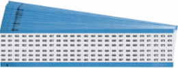 Wire Marker Card - Repositionable Vinyl Cloth, Legend 650 to 674