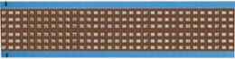 Wire Marker Card - Repositionable Vinyl Cloth, Legend 67 to 99, Brown on White