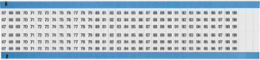 Wire Marker Card - Repositionable Vinyl Cloth, Legend 67 to 99