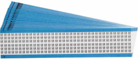 Wire Marker Card - Repositionable Vinyl Cloth, Legend 68