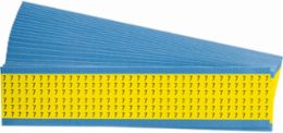 Numbers on Color Backgrounds Wire Markers, Black on Yellow, Legend 7