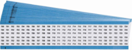 Wire Marker Card - Repositionable Vinyl Cloth, Legend 700 to 724