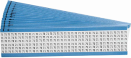 Wire Marker Card - Repositionable Vinyl Cloth, Legend 71