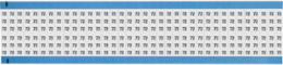 Solid Numbers Scored Wire Marker Card, 72, Black on White