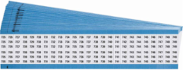 Wire Marker Card - Repositionable Vinyl Cloth, Legend 725 to 749