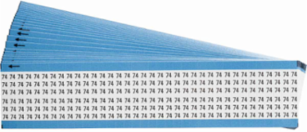 Wire Marker Card - Repositionable Vinyl Cloth, Legend 74