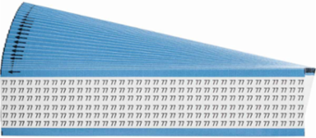 Wire Marker Card - Repositionable Vinyl Cloth, Legend 77