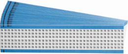 Wire Marker Card - Repositionable Vinyl Cloth, Legend 78
