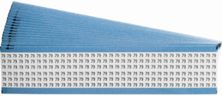 Wire Marker Card - Repositionable Vinyl Cloth, Legend 79