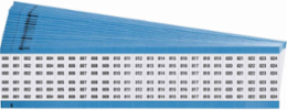 Wire Marker Card - Repositionable Vinyl Cloth, Legend 800 to 824