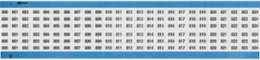 Wire Marker Card - Repositionable Vinyl Cloth, Legend 800 to 824