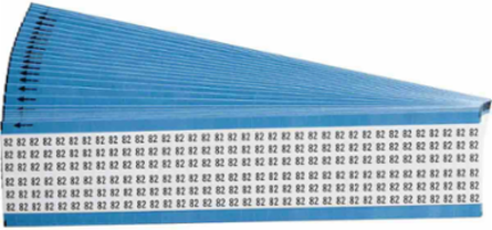 Wire Marker Card - Repositionable Vinyl Cloth, Legend 82