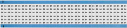 Solid Numbers Scored Wire Marker Card, 84, Black on White