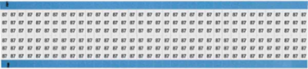 Solid Numbers Scored Wire Marker Card, 87, Black on White