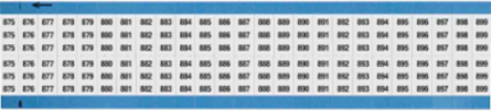 Wire Marker Card - Repositionable Vinyl Cloth, Legend 875 to 899