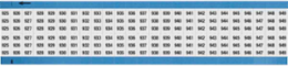 Wire Marker Card - Repositionable Vinyl Cloth, Legend 925 to 949